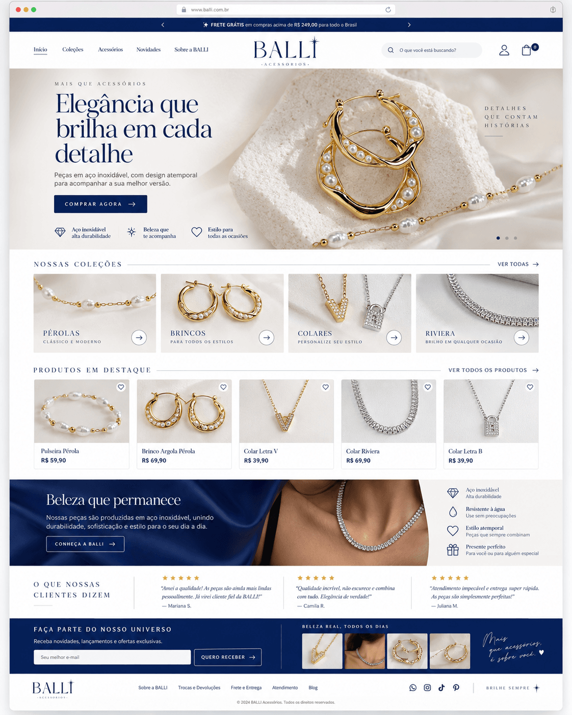 Riviera em uma composição elegante